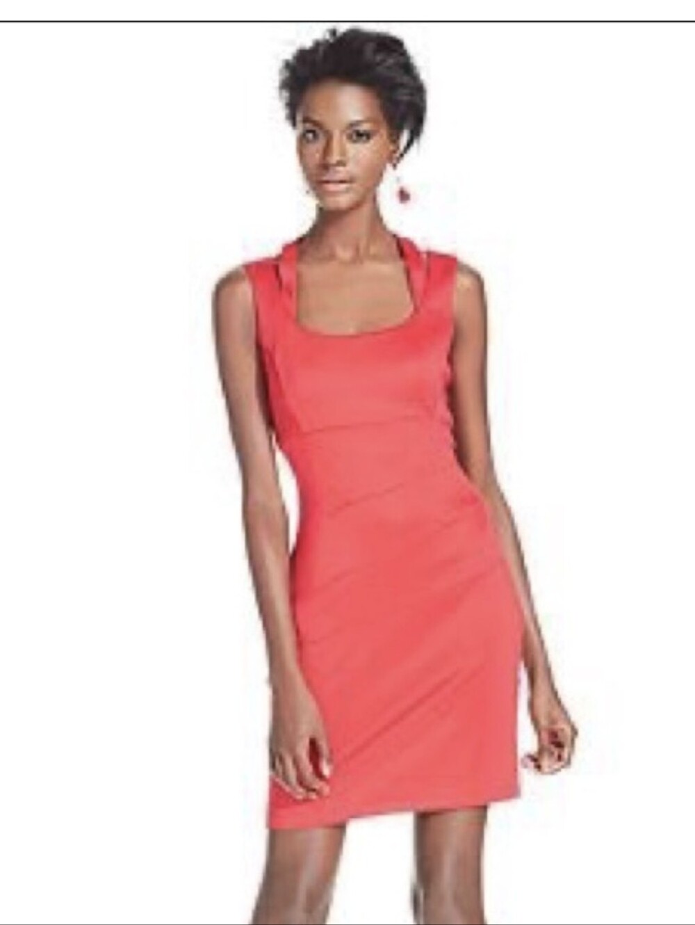 Guess Scuba Double Strap Halter Mini Dress Sz.8 NWT Pink